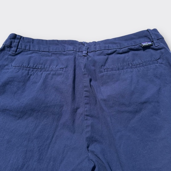 PATAGONIA Stretch All-Wear Shorts 10" Classic Navy Blue Organic Cotton Women 12 - Picture 6 of 9